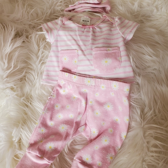 (1)  CJP Baby Brand Shirt, Pants, Hat Outfit 0-3 mths - Picture 5 of 12